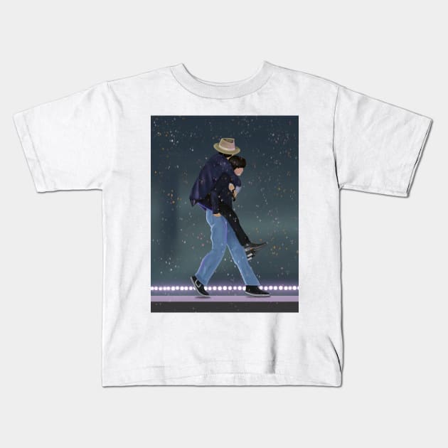 Jimin and Taehyung Kids T-Shirt by artsyreader